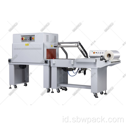 Manual L Bar Sealing dan Shrink Tunnel Machine